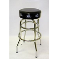Double Ring Base Logo Stool W/ Seat Top & Side Imprint (Assembled)